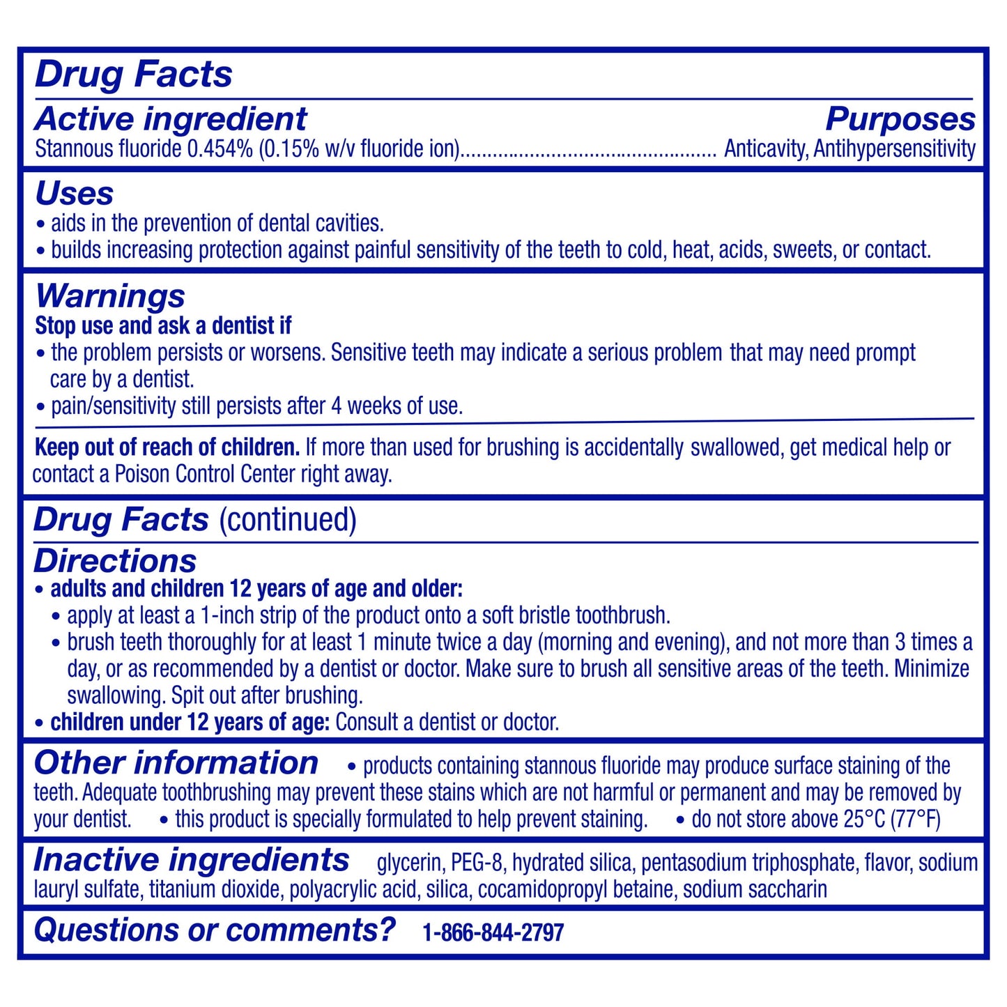 Sensodyne Repair and Protect Whitening Sensitive Toothpaste, 3.4 Oz