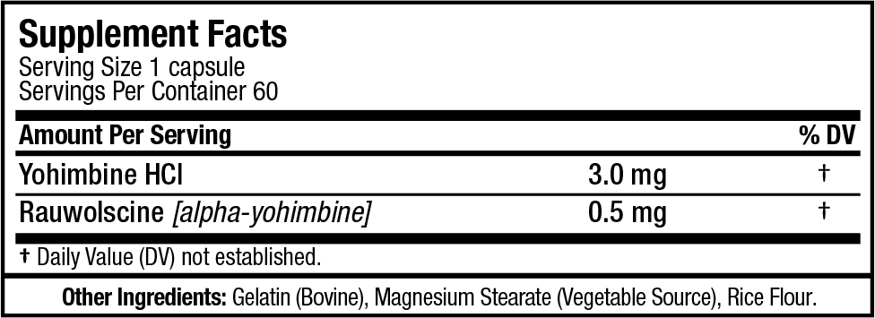 AllMax Nutrition Yohimbine 60 Capsules