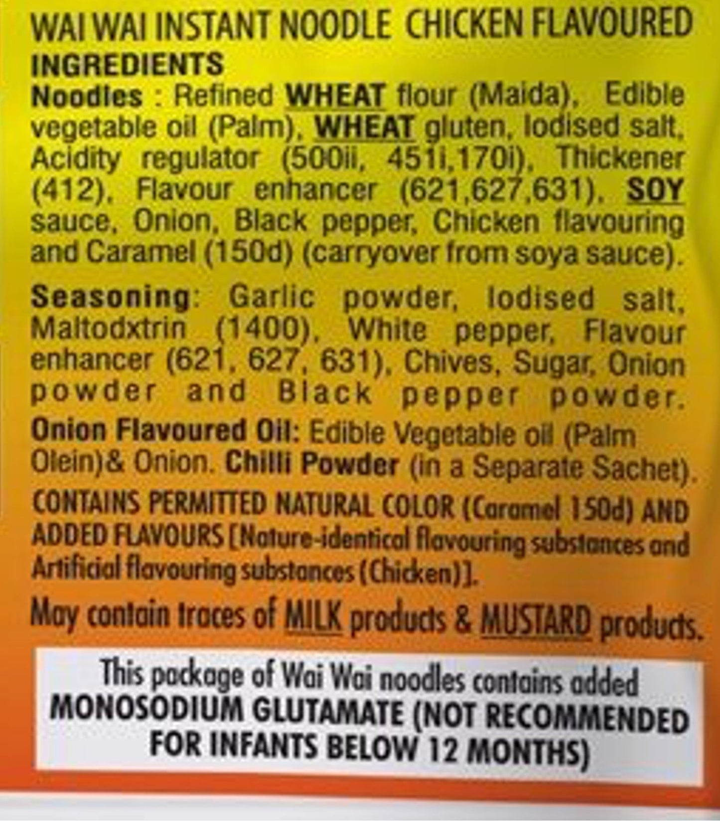 Chicken Flavoured Instant Noodles