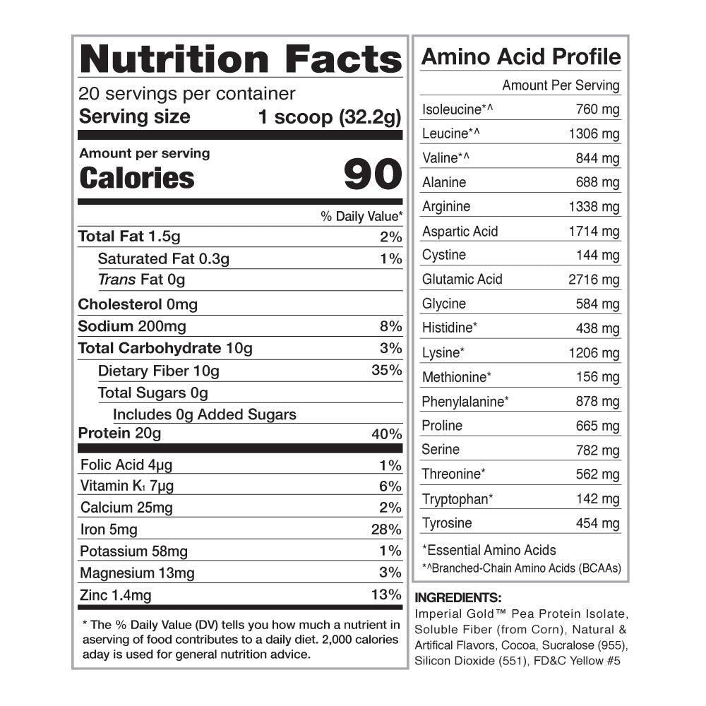 D-Fine8 Supps YEZ Plant Based Protein 20 Servings