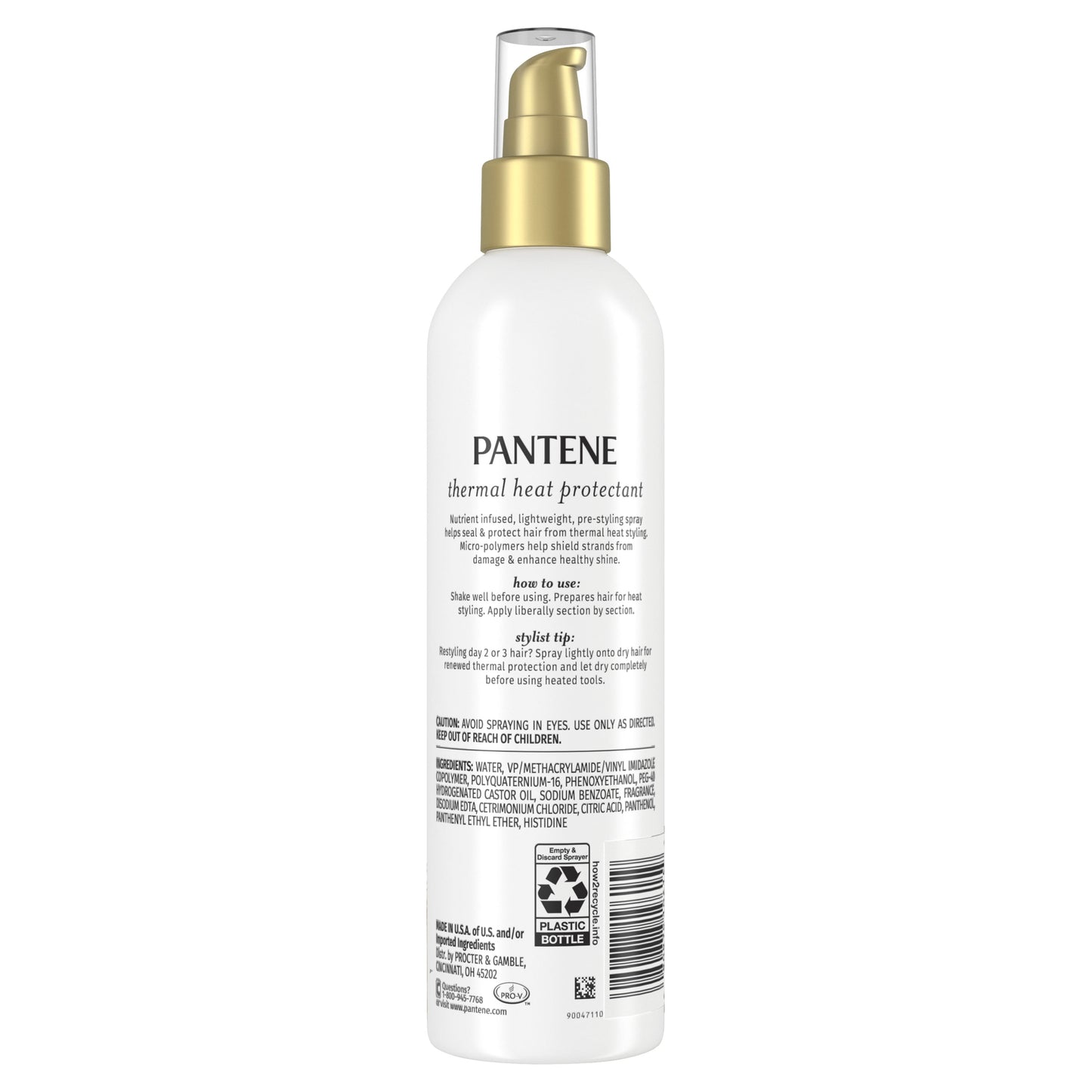 Pantene Pro-V Shine Enhancing Thermal Heat Protection Primer Hair Spray, 7.2 fl oz
