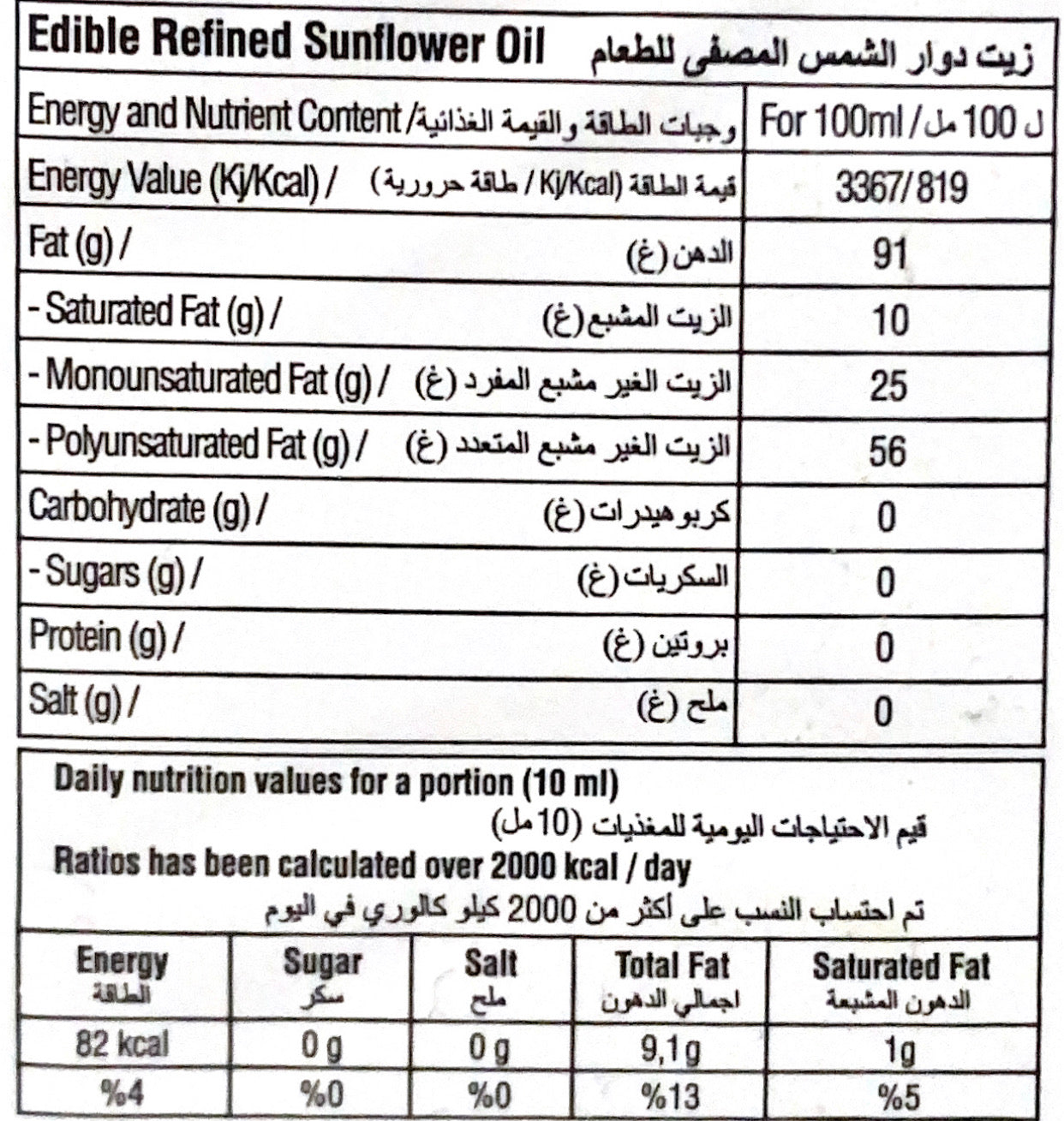 Sunflower Oil