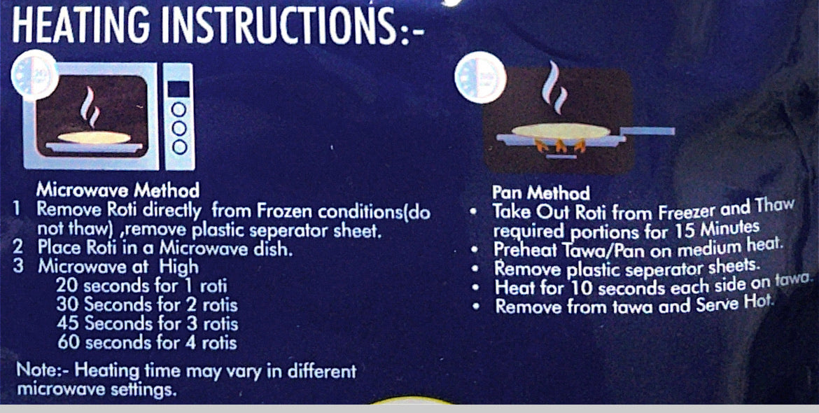 Microwaveable Multigrain Roti