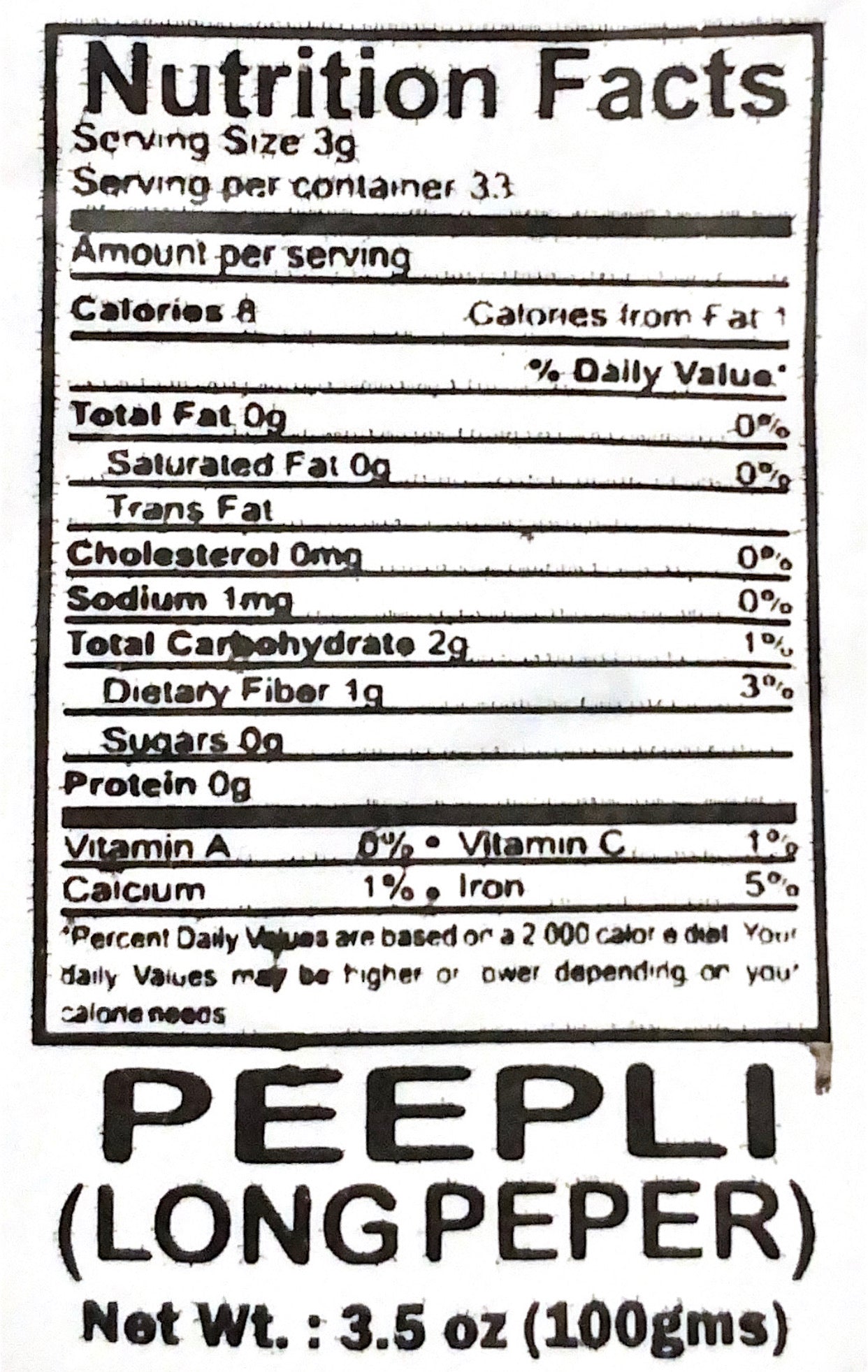 Peepli (Long Pepper)