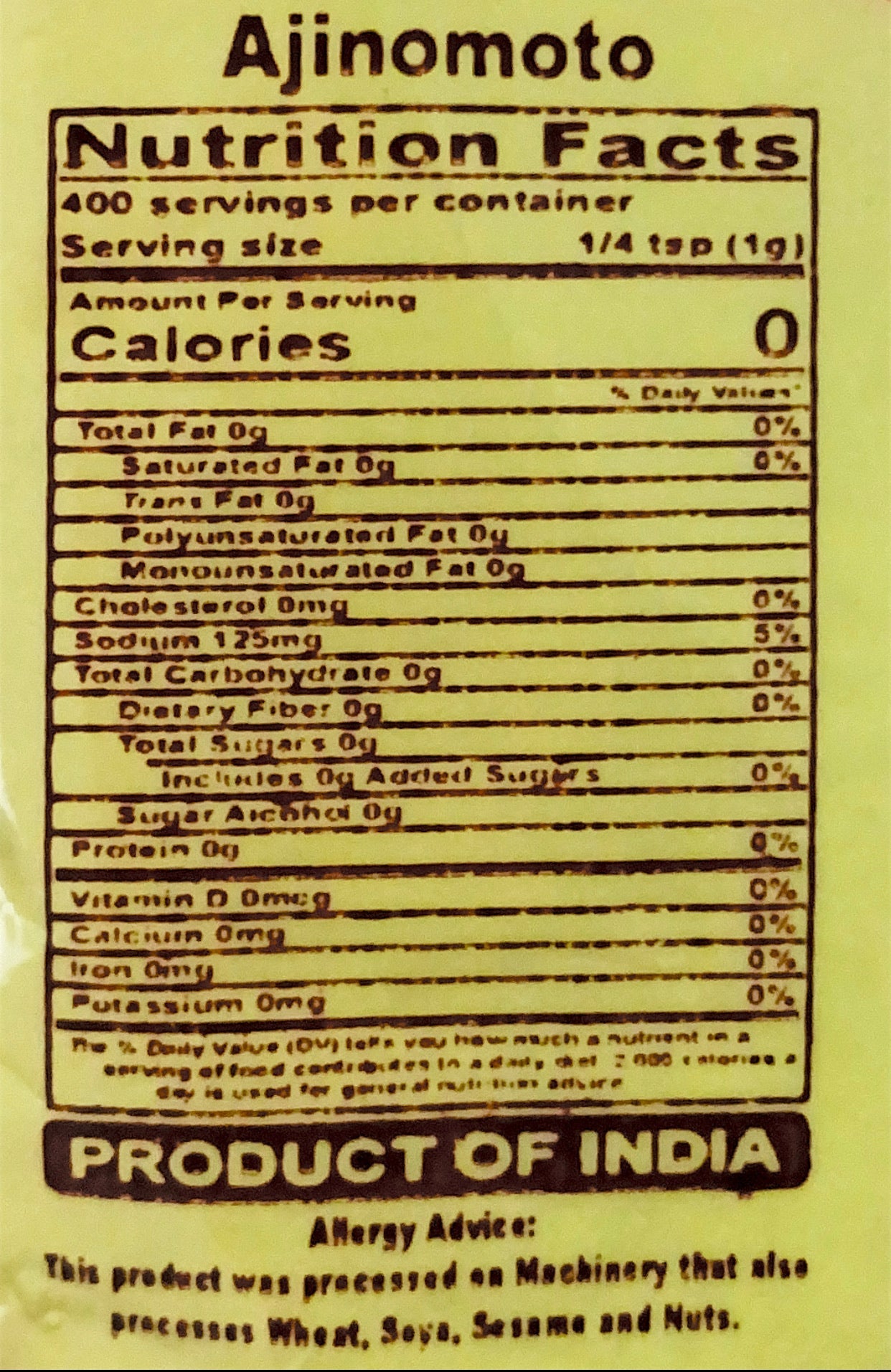 Ajinomoto (Tasting Salt)
