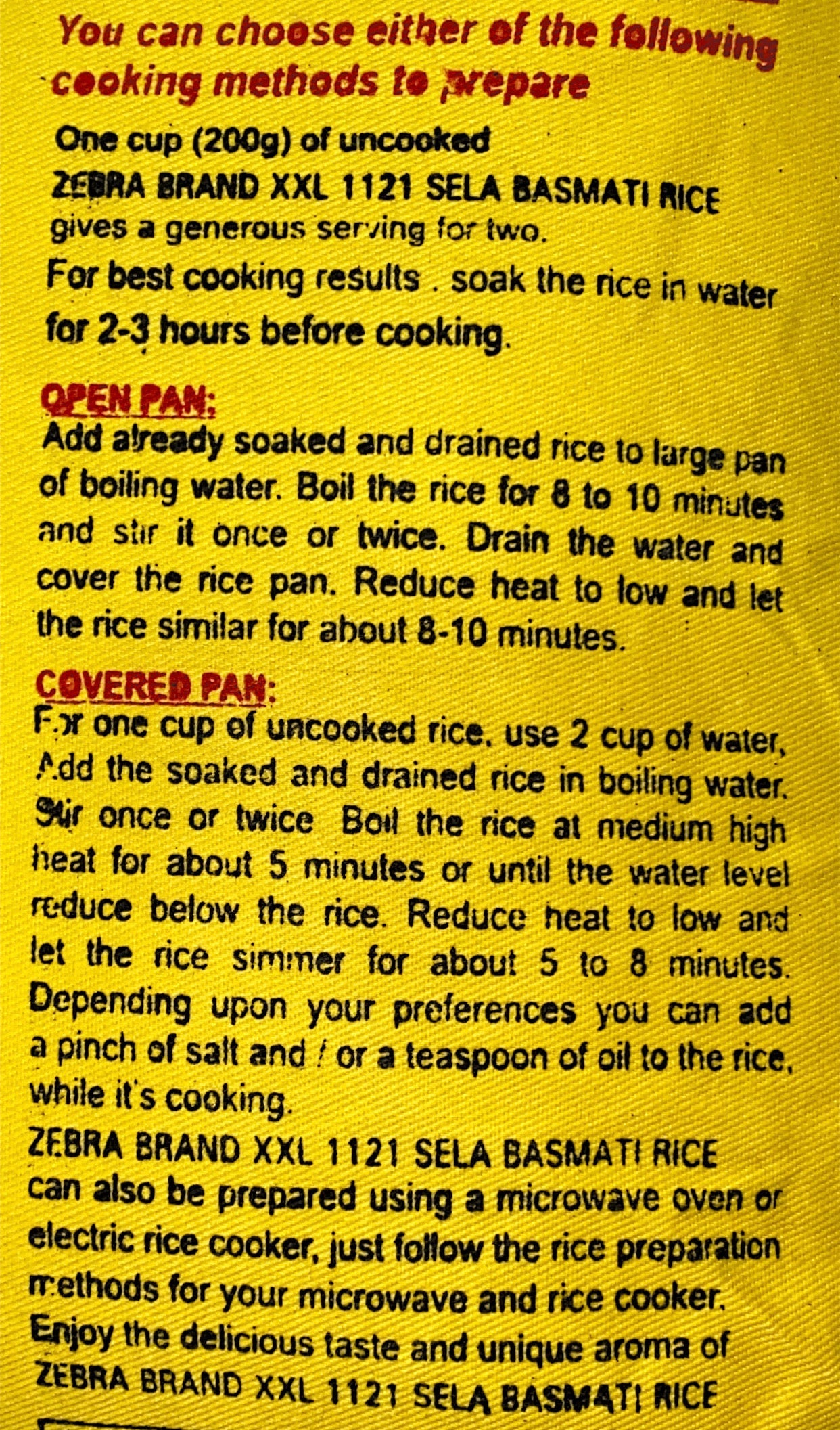 XXL Sela Basmati Rice