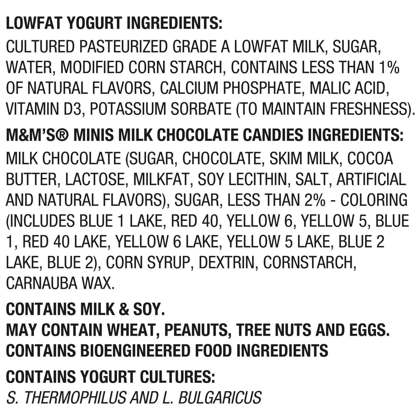 YoCrunch Low Fat Vanilla with OREO and M&Ms Variety Pack Yogurt, 6 Oz. Cups, 8 Count