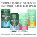 Mitchum Men Triple Odor Defense Antiperspirant Deodorant Gel Twin Pack, Unscented, 3.4 oz