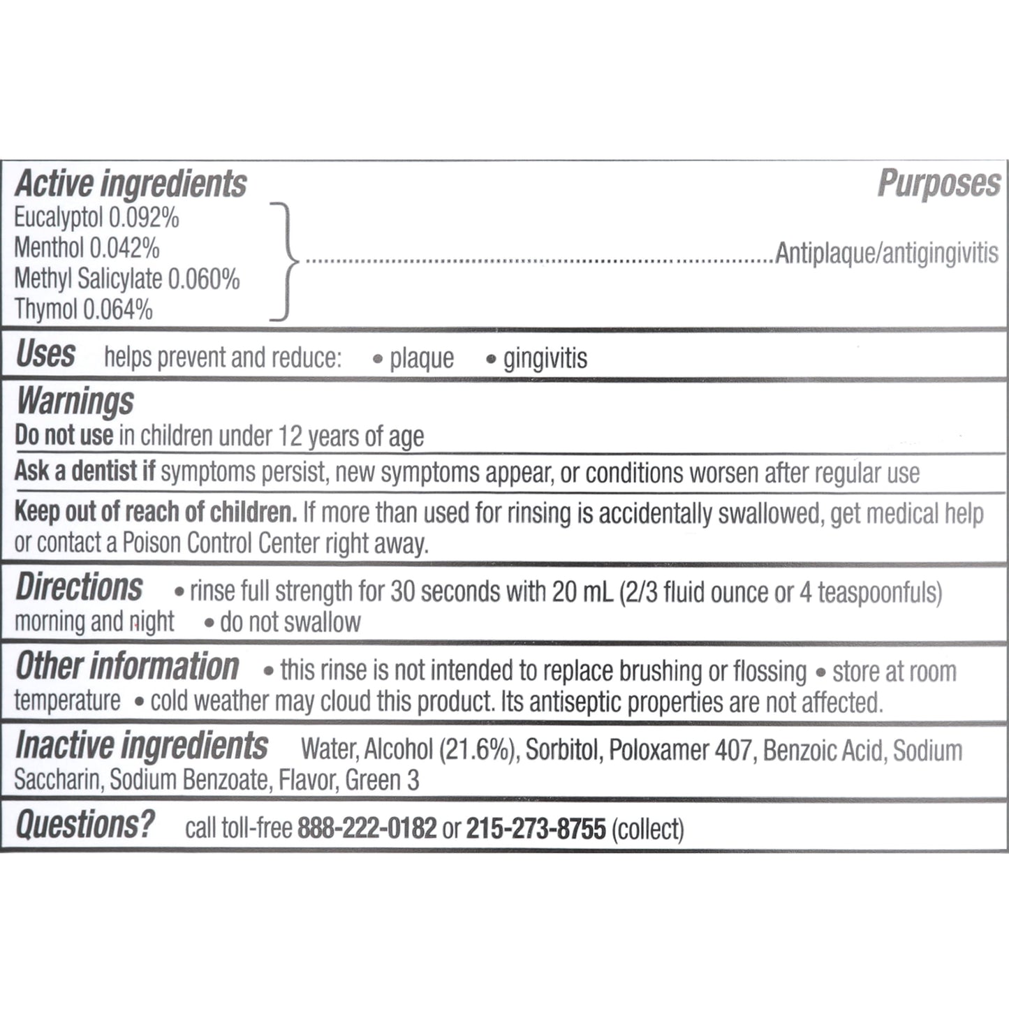 Listerine Cool Mint Antiseptic Mouthwash/Mouth Rinse for Bad Breath & Plaque, 1.5 L