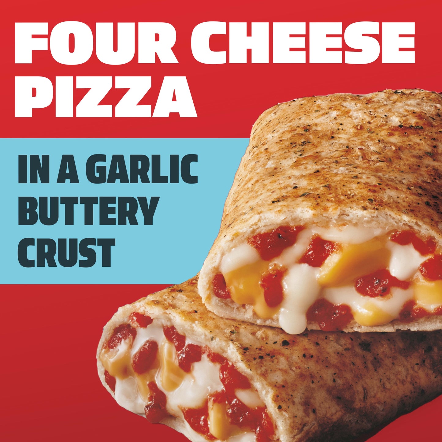 Hot Pockets Frozen Snacks, Four Cheese Garlic Buttery Crust, 5 Regular Sandwiches (Frozen)