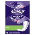 Always Anti-Bunch Xtra Protection Daily Liners Long Length, 48 Ct