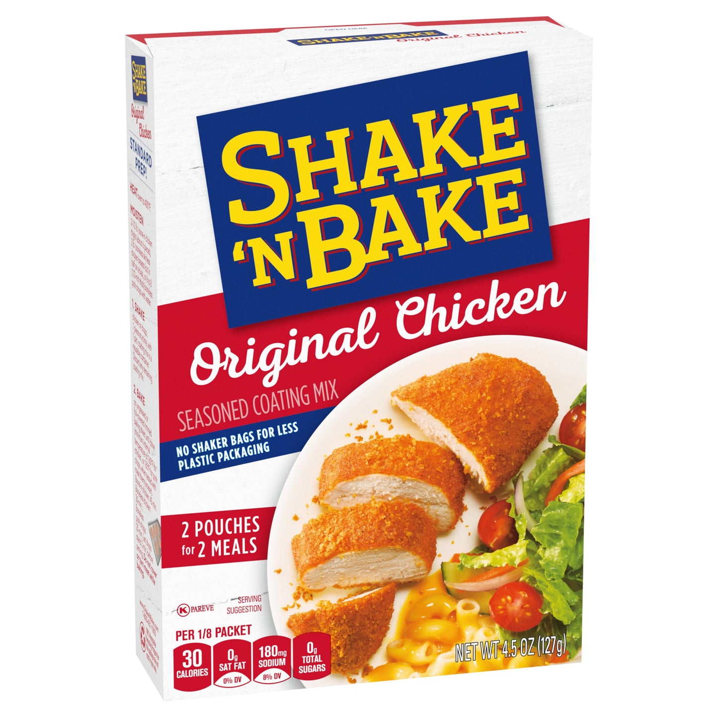 Shake 'N Bake Original Chicken Seasoned Coating Mix, 4.5 oz Box, 2 ct Packets