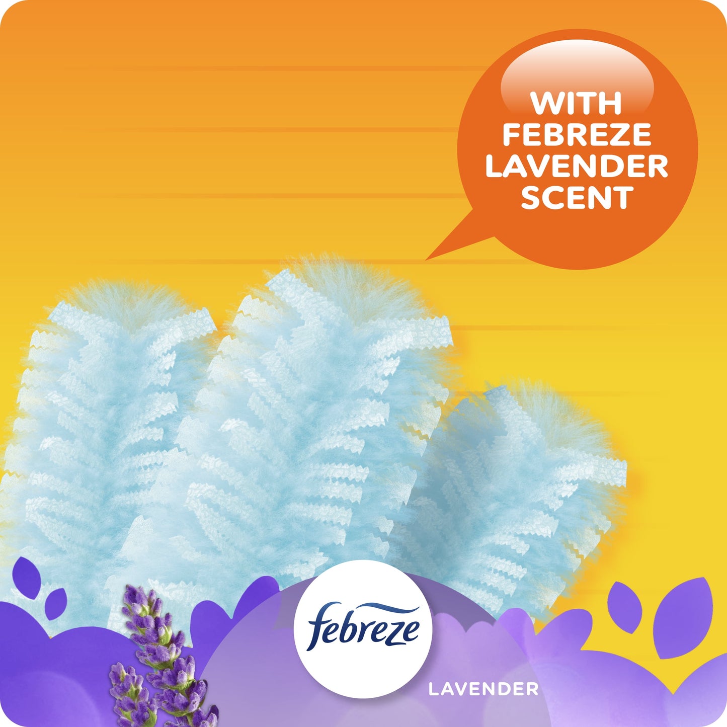 Swiffer Dusters, Lasting Freshness Febreze Lavender Scent,  Blue 10 Ct Refills