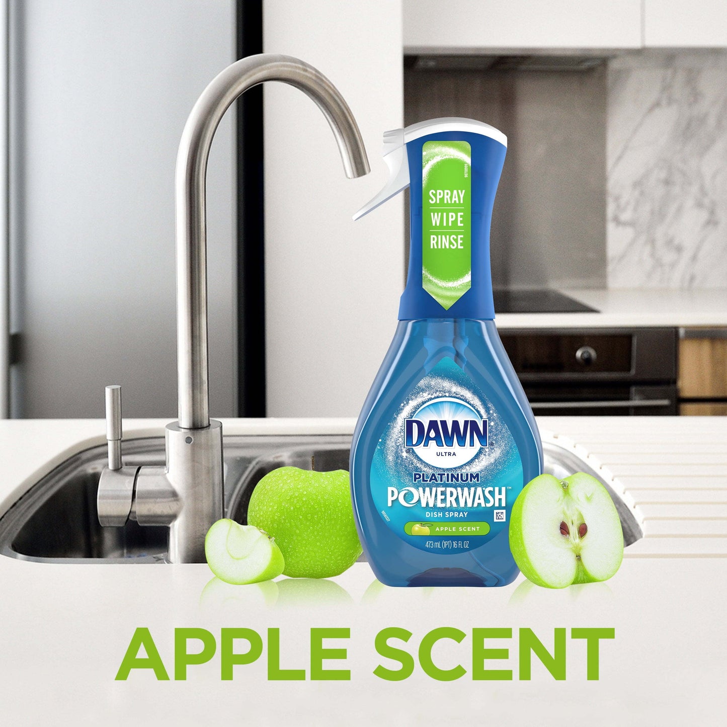 Dawn Powerwash Apple Dish Spray, Dish Soap Starter Kit, 16 Fl Oz