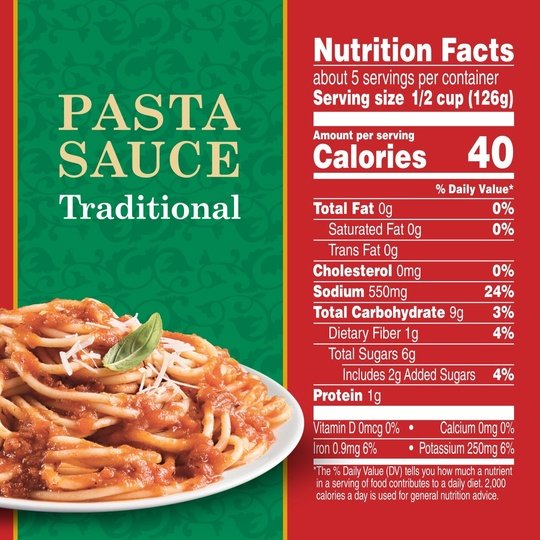 Hunt's Traditional Pasta Sauce, 100% Natural Tomato Sauce, Spaghetti Sauce, 24 oz