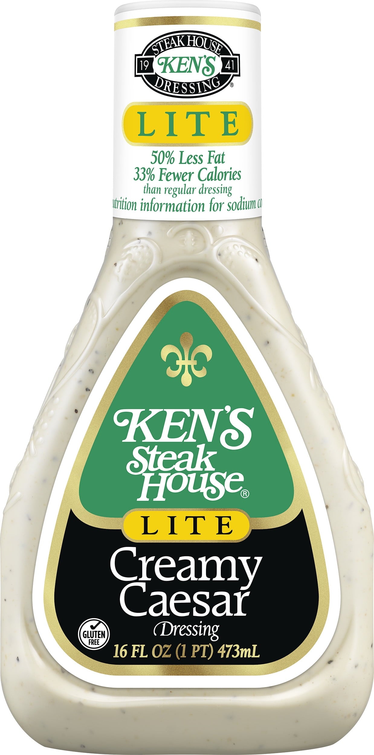 Ken's Steak House Lite Creamy Caesar Dressing 16 fl oz