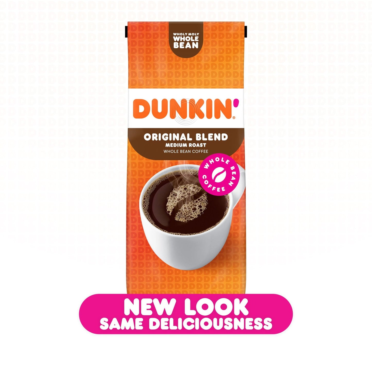 Dunkin Original Blend Whole Bean Coffee, Medium Roast, 12 oz. Bag