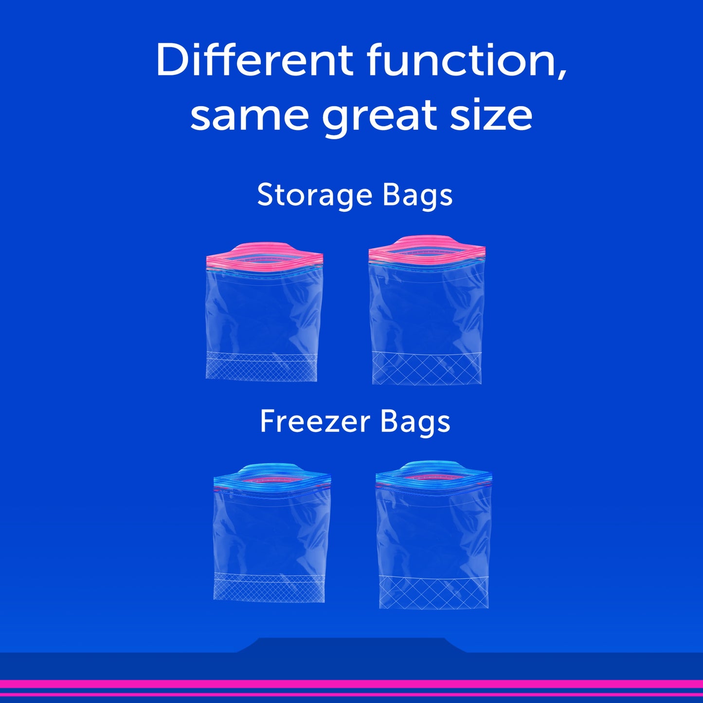 Ziploc® Brand Freezer Bags with New Stay Open Design, Quart, 75, Patented Stand-up Bottom, Easy to Fill Freezer Bag, Unloc a Free Set of Hands in the Kitchen, Microwave Safe, BPA Free