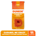 Dunkin Caramel Me Crazy Ground Coffee, 11 Ounces