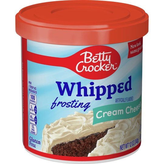 Betty Crocker Gluten Free Whipped Cream Cheese Frosting, 12 oz.