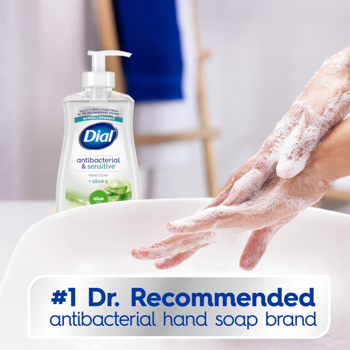 Dial Antibacterial Liquid Hand Soap, Aloe Scent, 11 fl oz