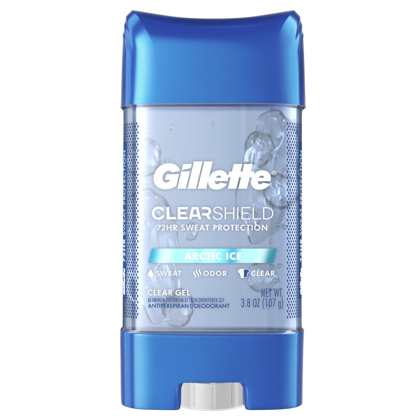 Gillette Antiperspirant and Deodorant for Men, Clear Gel, Arctic Ice, 3.8oz