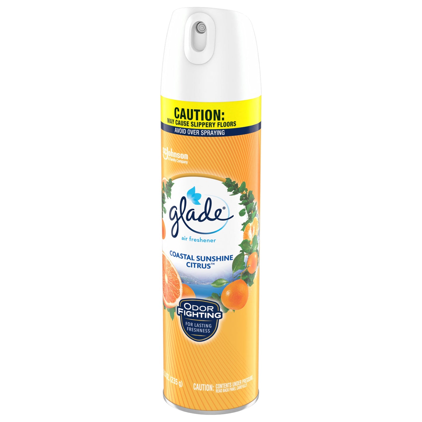 Glade Aerosol Spray, Air Freshener for Home, Coastal Sunshine Citrus Scent, Fragrance Infused with Essential Oils, Invigorating and Refreshing, with 100% Natural Propellent, 8.3 oz