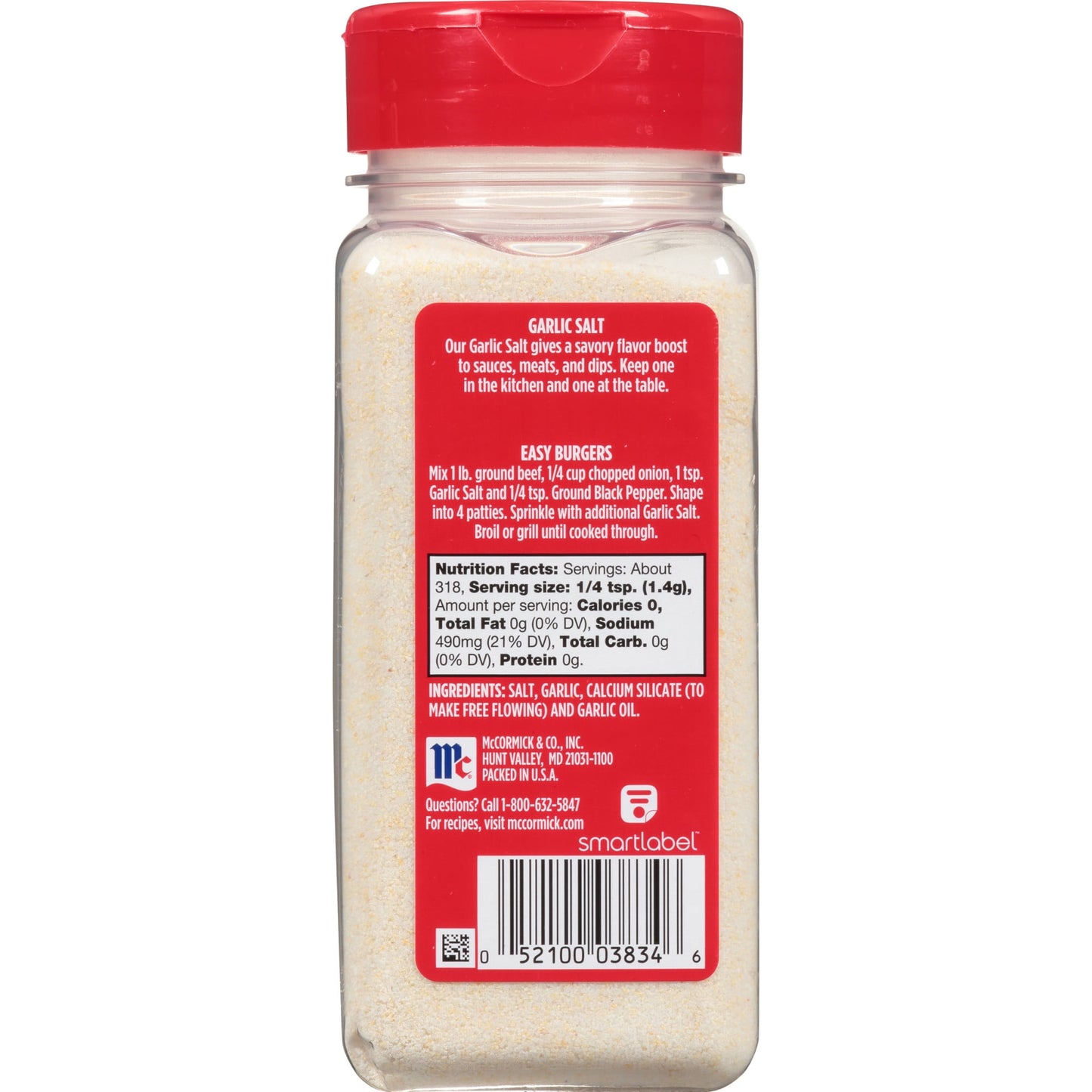 McCormick Garlic Salt, 15.75 oz Salt