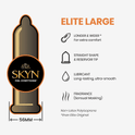 Skyn Elite Large Non-Latex Lubricated Condoms, 36 Count