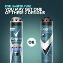 Degree Ultra Clear Long Lasting Men's Antiperspirant Deodorant Dry Spray Twin Pack, Fresh, 3.8 oz