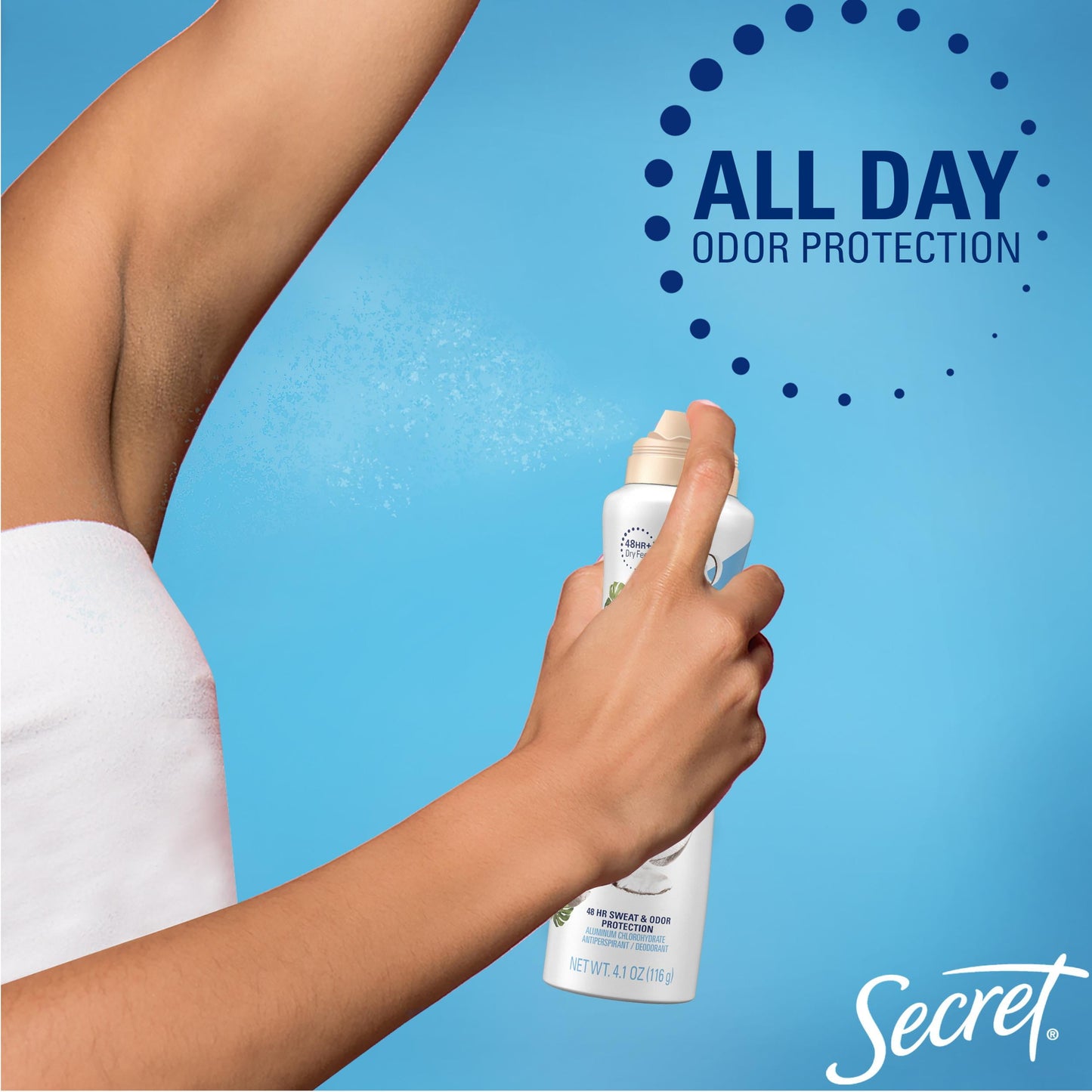 Secret Women's Dry Spray Antiperspirant and Deodorant, Refreshing Berry, 4.1 oz