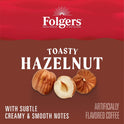 Folgers Toasty Hazelnut Artificially Flavored Coffee, Keurig K-Cups, 24 Count Box