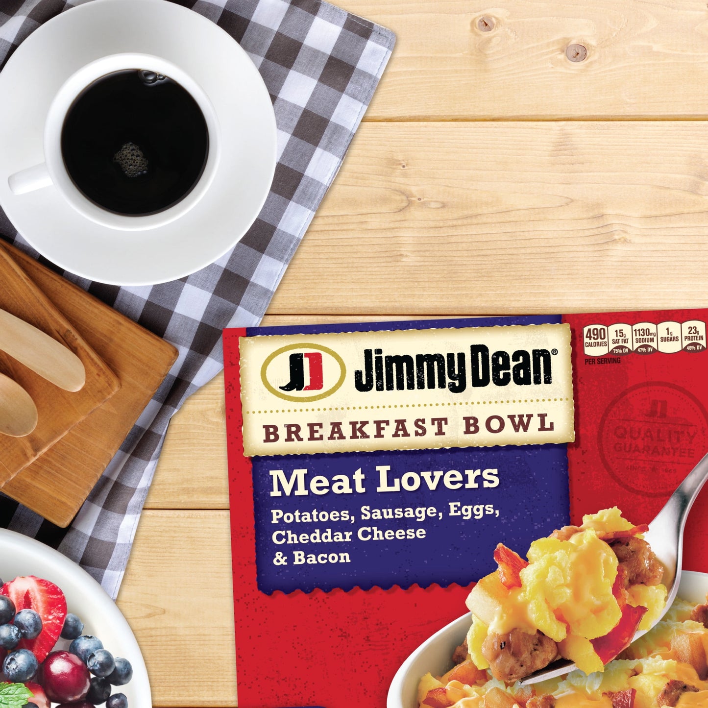 Jimmy Dean Meat Lovers Breakfast Bowl, 7 oz (Frozen)