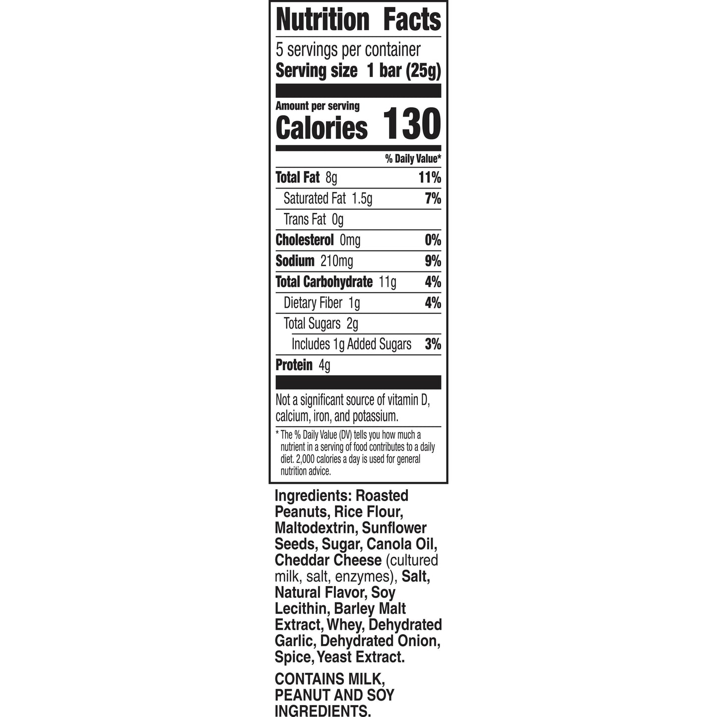 Nature Valley Savory Nut Crunch Bars, White Cheddar, 5 Bars, 4.45 OZ