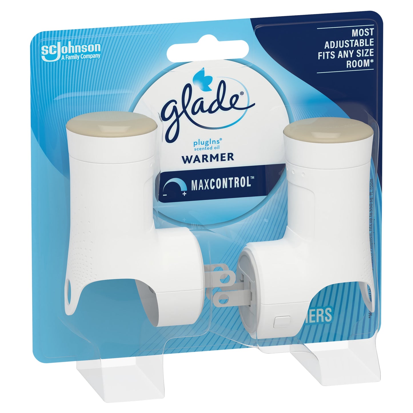 Glade PlugIns Warmer 2 ct, Air Freshener, Holds Essential Oil Infused Wall Plug In Refill