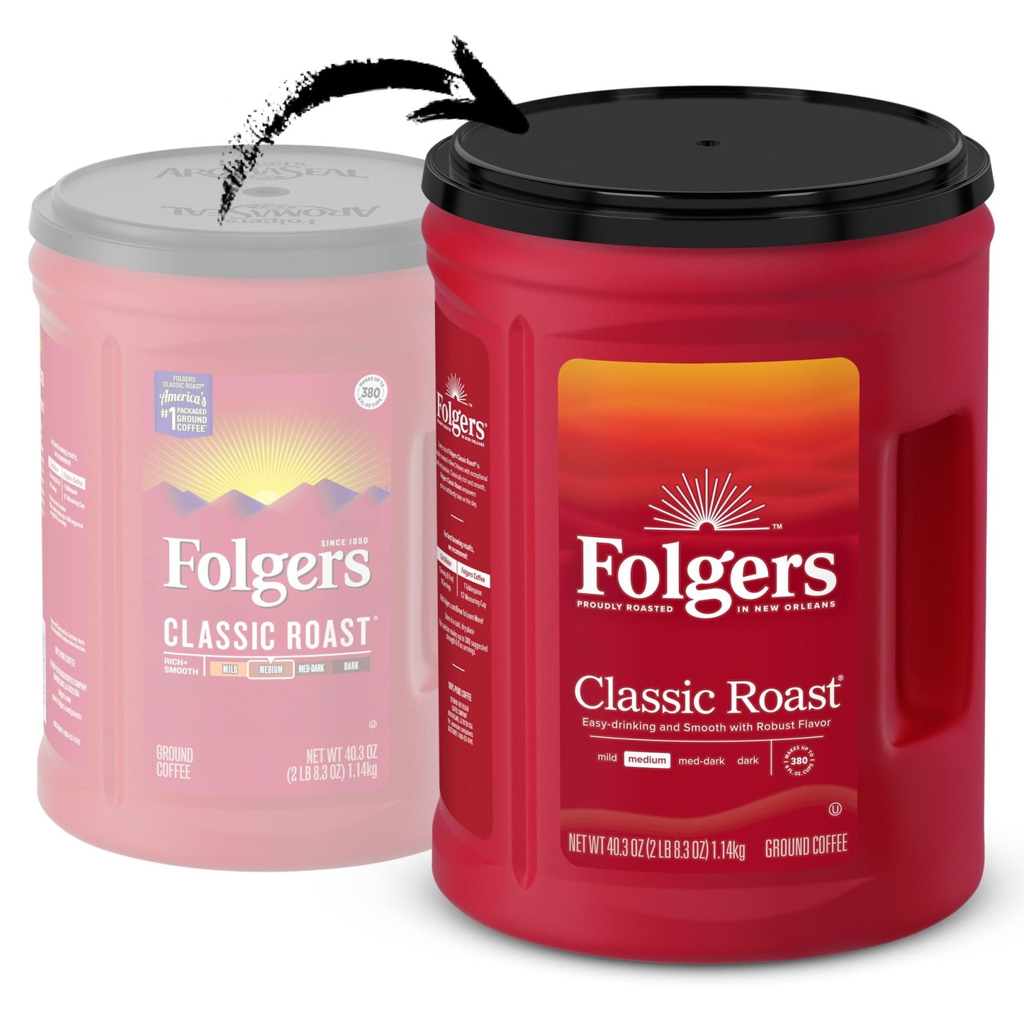 Folgers Classic Roast Ground Coffee, 40.3-Ounce