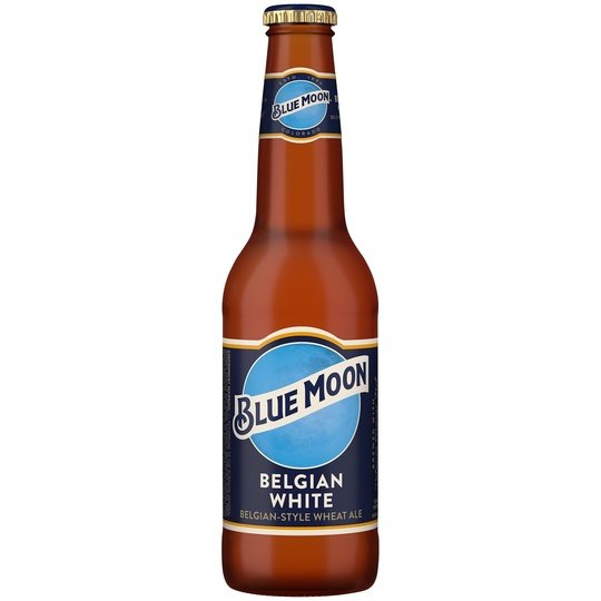 Blue Moon Belgian White Wheat Ale Craft Beer, 12 Pack, 12 fl oz Bottles, 5.4% ABV