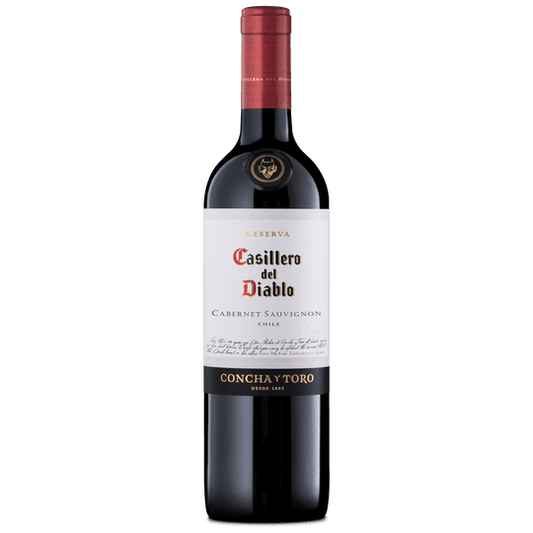 Casillero Del Diablo Cabernet Sauvignon Red Wine, Chile, 13.5% ABV, 750 ml Glass Bottle, 5-150ml Servings