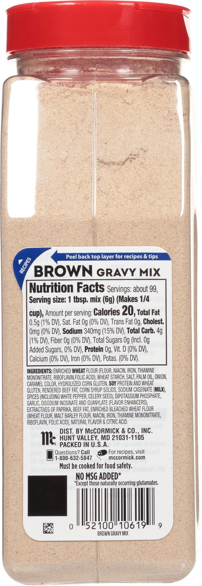 McCormick Brown Gravy Seasoning Mix, 21 oz Gravies