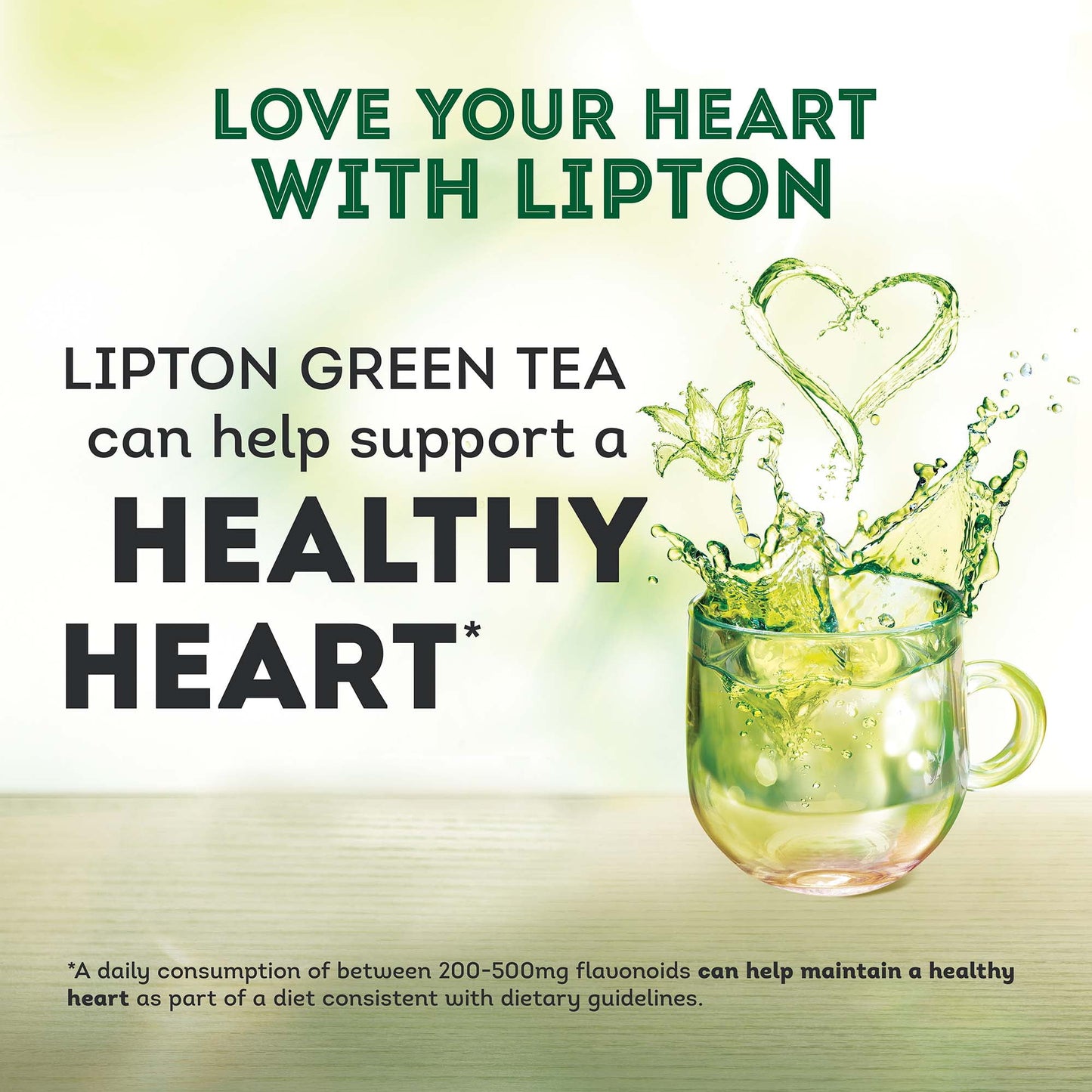 Lipton Green Tea, Lemon Ginseng, Can Help Support a Healthy Heart, Tea Bags 20 Count Box