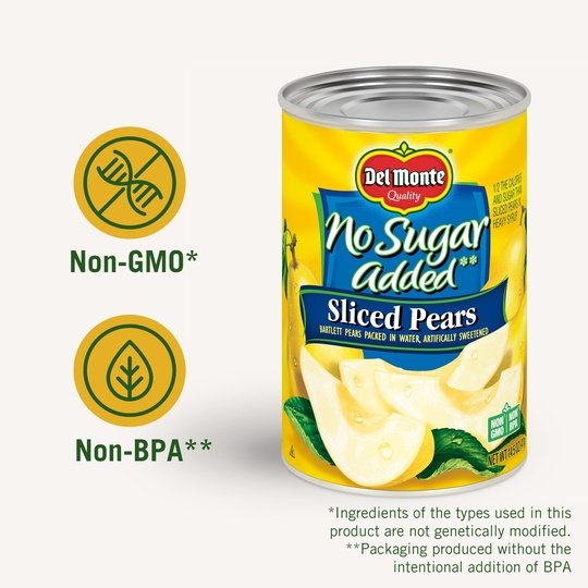 DEL MONTE PERAS NO SUGGAR ADDED EN MITADES 411 G