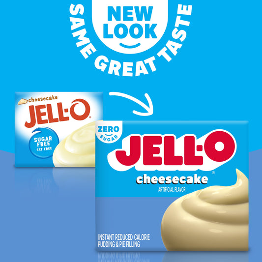 Jell-O Cheesecake Sugar Free Fat Free Instant Pudding Mix & Pie Filling, 1 oz. Box