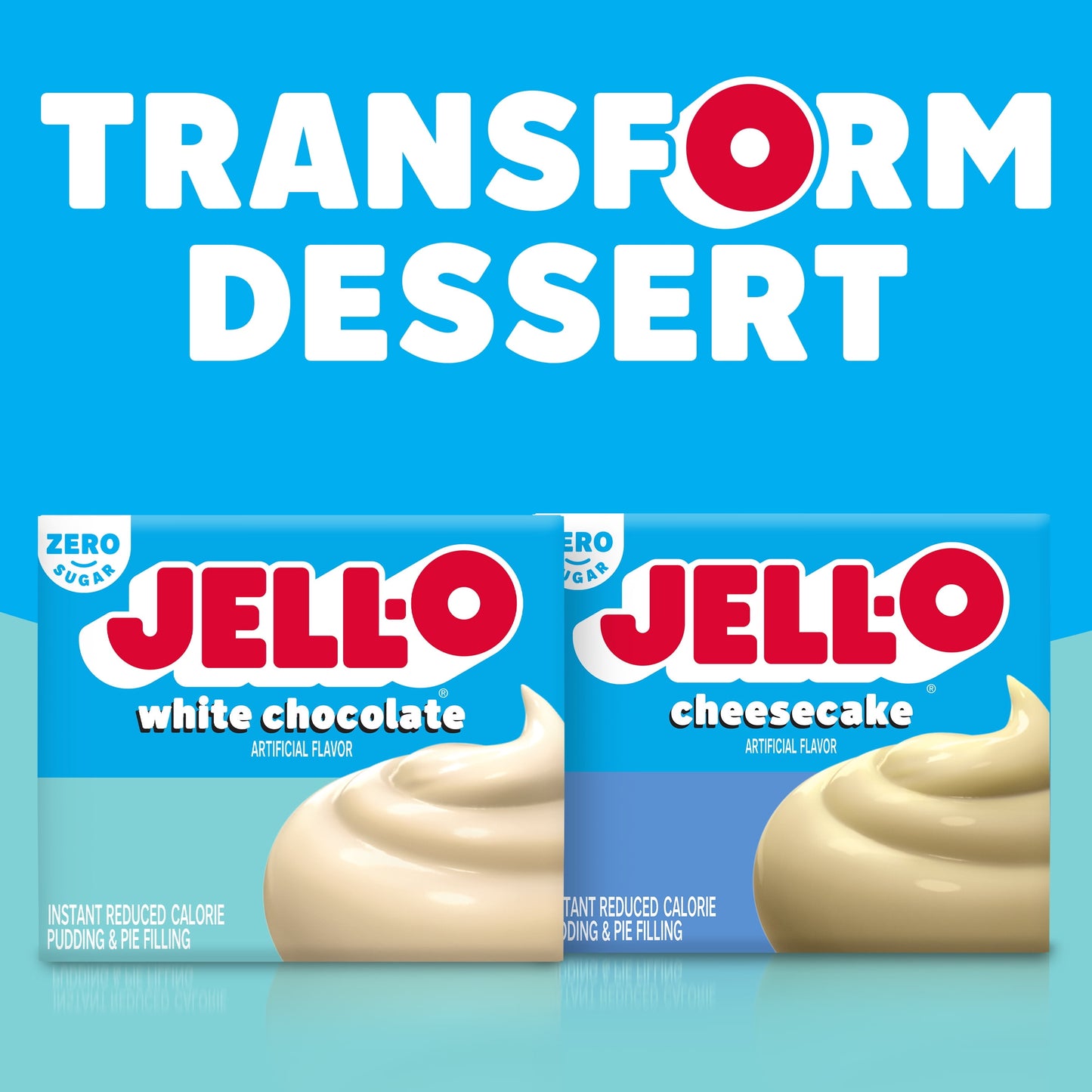 Jell-O White Chocolate Artificially Flavored Zero Sugar Instant Reduced Calorie Pudding & Pie Filling Mix, 1 oz. Box