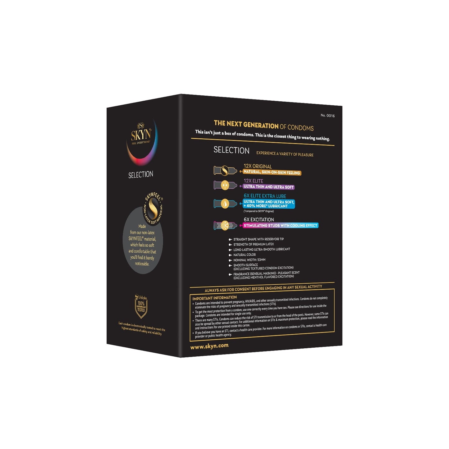 Skyn Selection Non-Latex Lubricated Condoms, 36 Count instafresh Skyn Selection Non-Latex Lubricated Condoms, 36 Count instafresh
