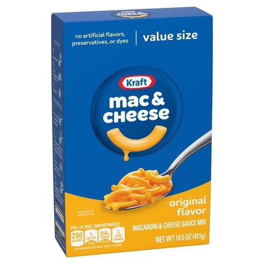 Kraft Original Mac N Cheese Macaroni and Cheese Dinner Value Size, 14.5 oz Box