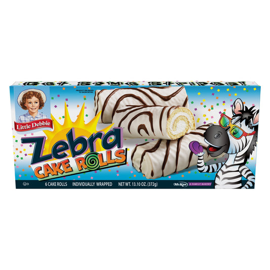 Little Debbie Zebra Cake Rolls, 6 ct, 13.10 oz