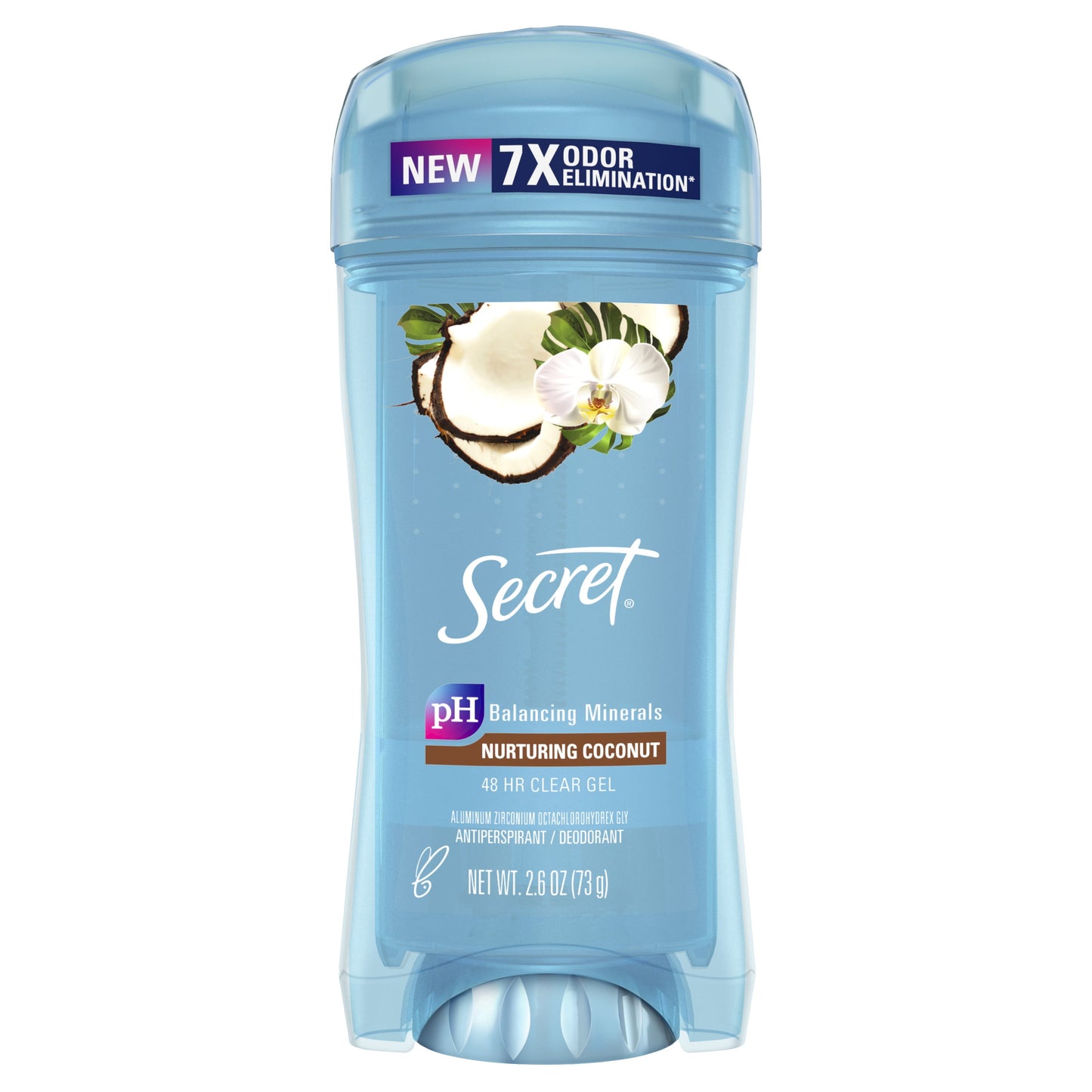 Secret Fresh Clear Gel Antiperspirant and Deodorant for Women, Coconut Scent, 2.6 oz