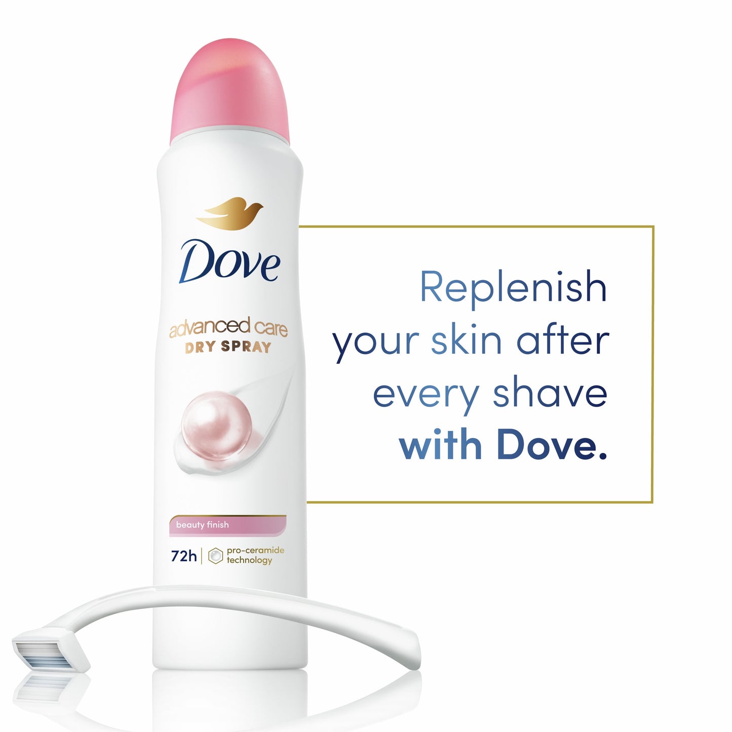 Dove Advanced Care Women's Antiperspirant Deodorant Dry Spray, Floral, 3.8 oz