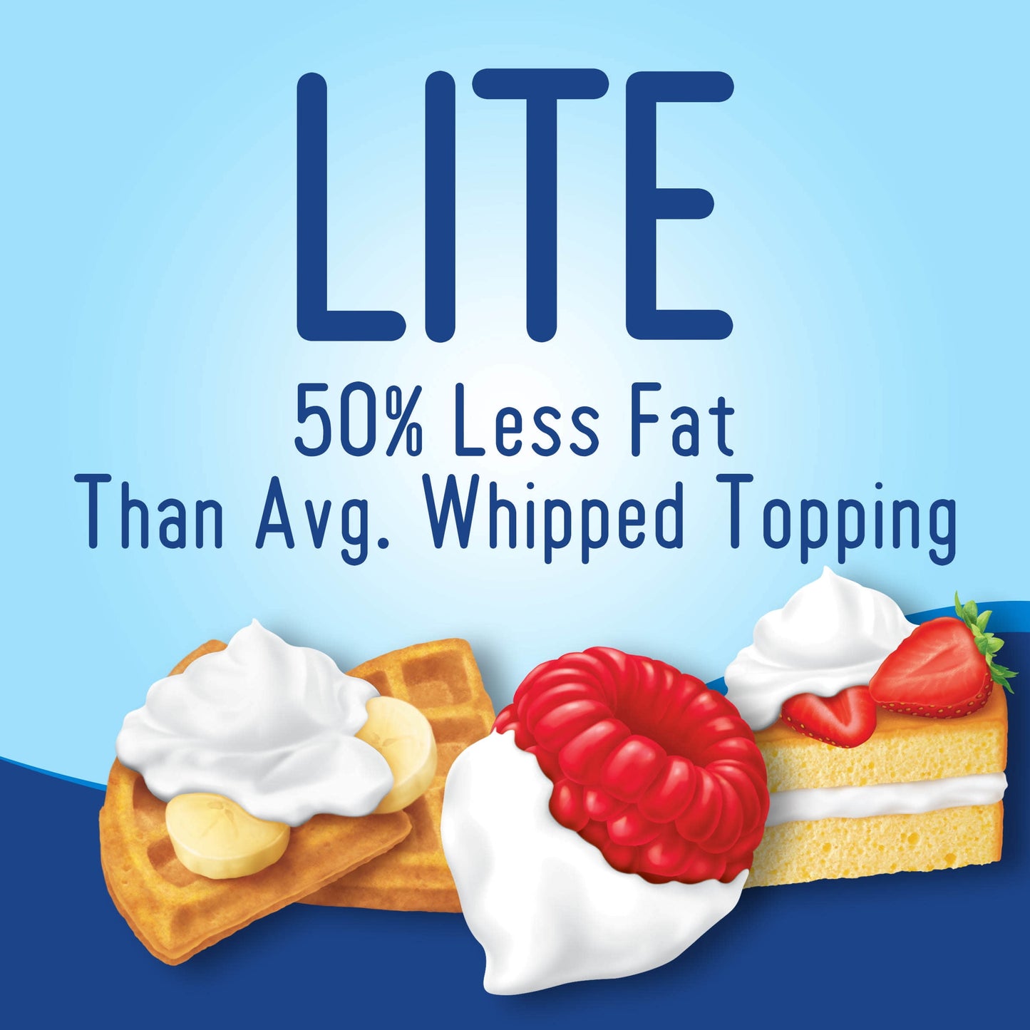 Cool Whip Reduced Fat Whipped Cream Topping, 8 oz Tub