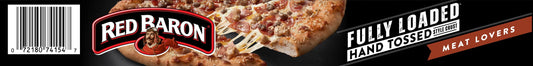 Red Baron Frozen Pizza Fully Loaded Hand Tossed-Style Meat Lovers